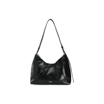 FILA PU Crossbody Bag Women's Jet Black