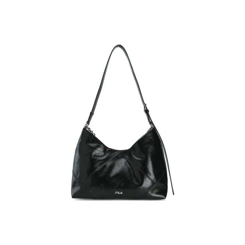 FILA PU Crossbody Bag Women's Jet Black-0