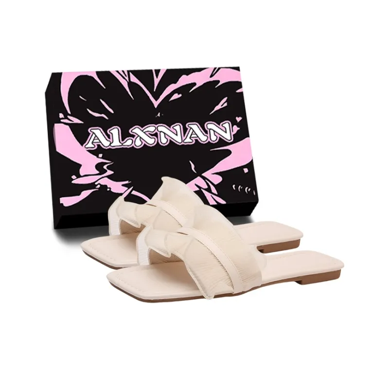 Alxnan Odor Resistant Slide Slippers Women's Box-17