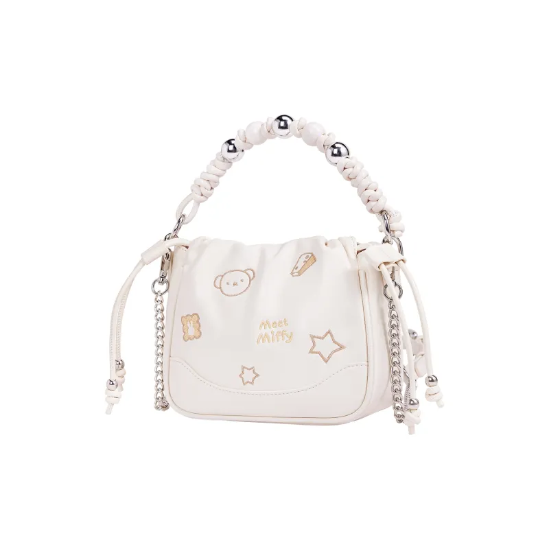 Miffy Synthetic Leather Shoulder Bag, Crossbody Bag, Handbag Women's Denim Blue/White-7
