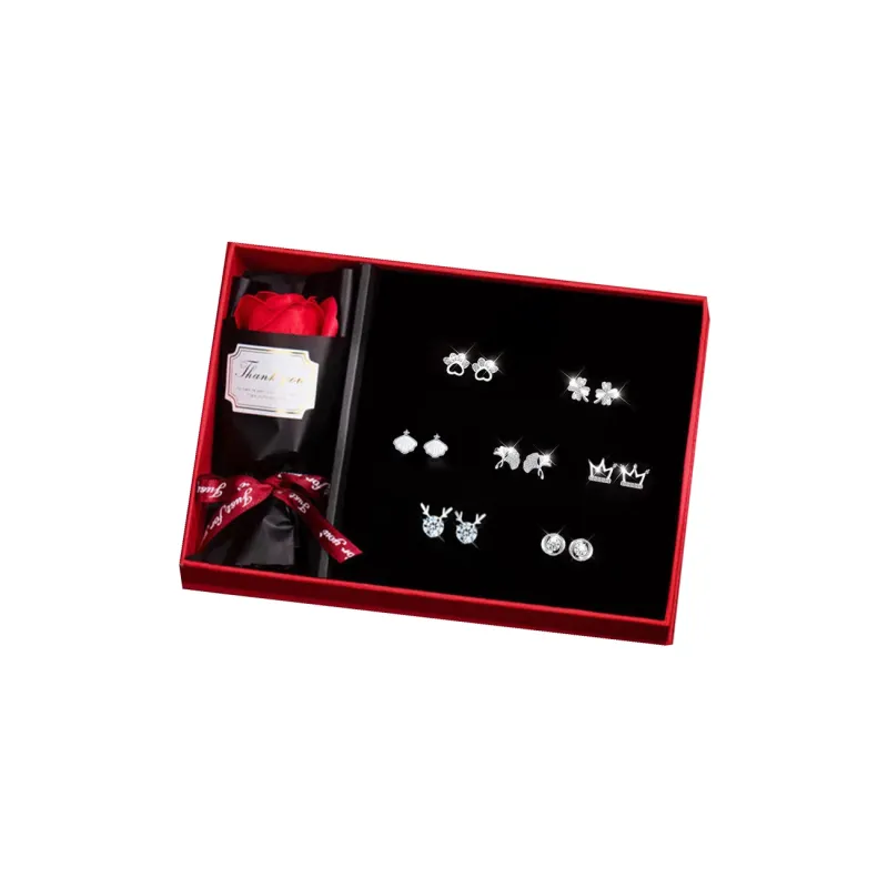 DJIN 925 Sterling Silver Stud Earrings Women's-0