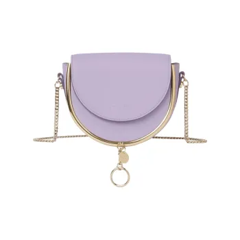 See By Chloe Small Grain Cow Leather Shoulder Bag, Crossbody Bag Women's Lilac