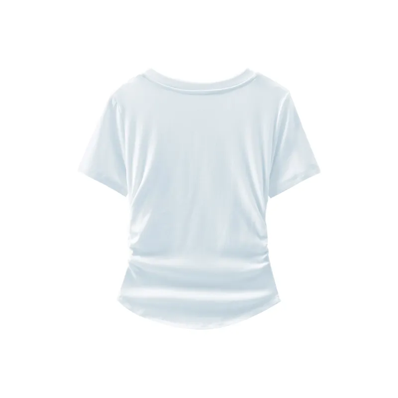 HEISU Regular T Shirt Women's Cream Yellow-8