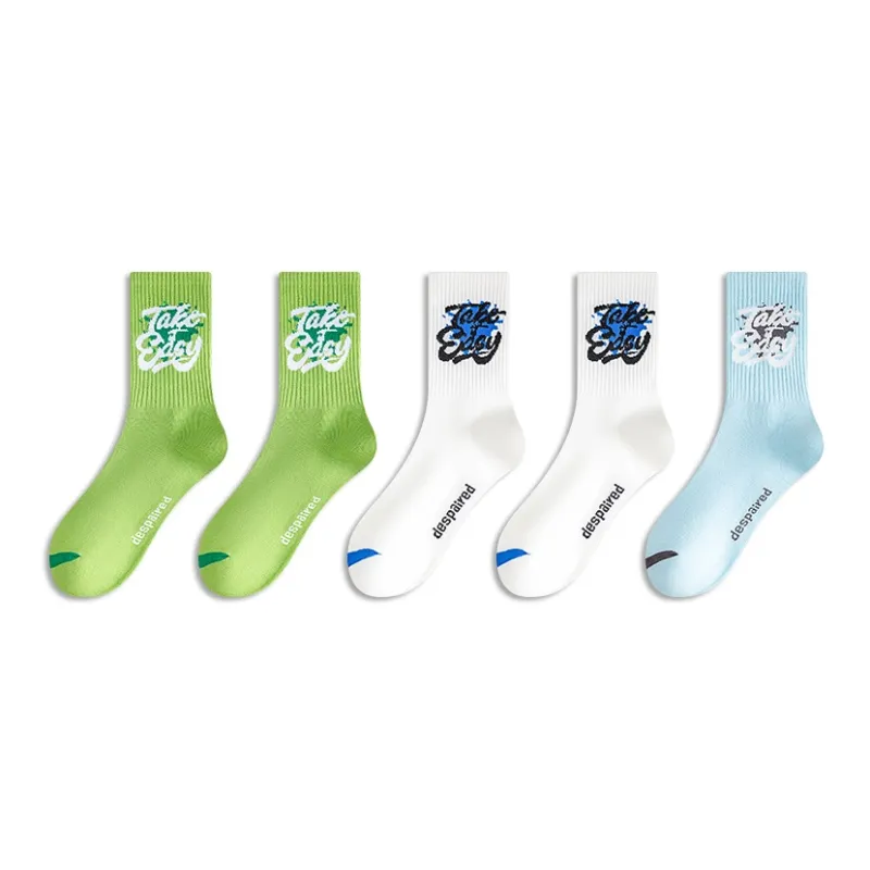 LUOLIAN Basketball Socks Men's 5 Pack-5
