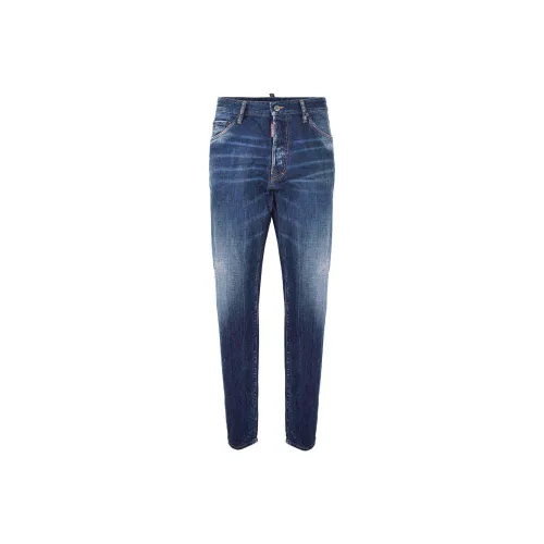 DSQUARED 2 Whiskering Effect Distressed Jeans