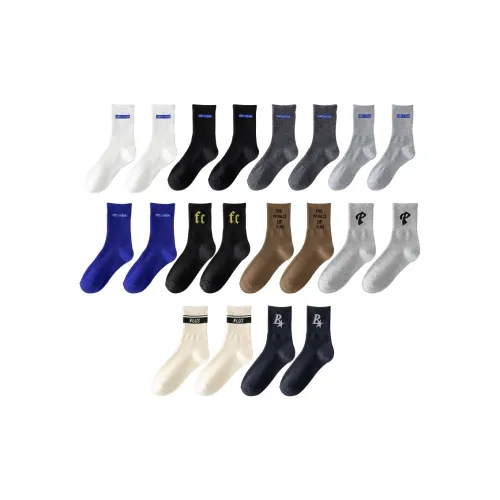 Cotton Gene Mid Calf Socks Men's Combo Set