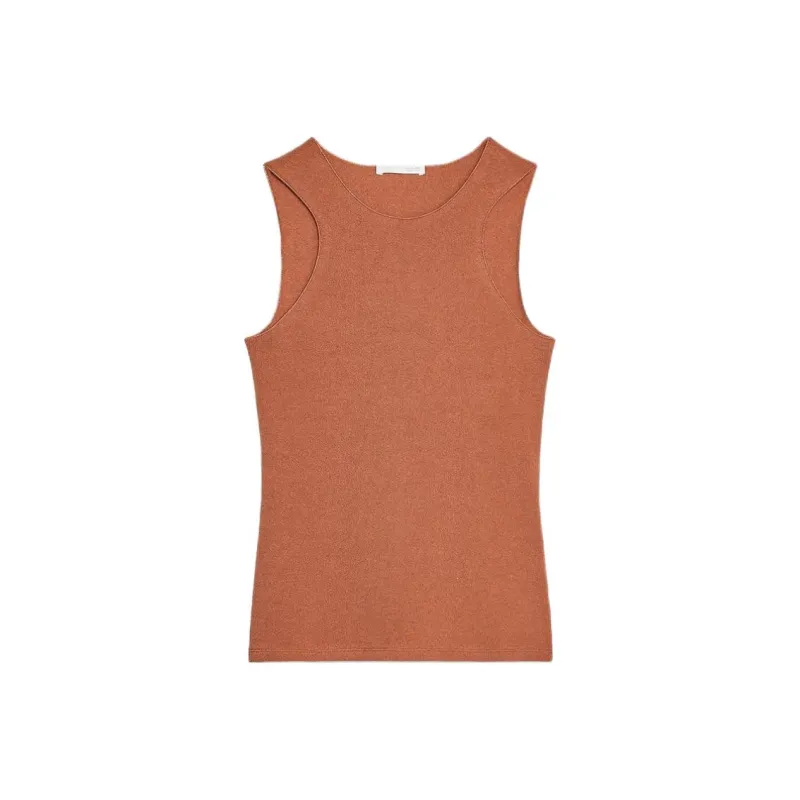 ZARA Tank Tops Women's Earth Tone-0
