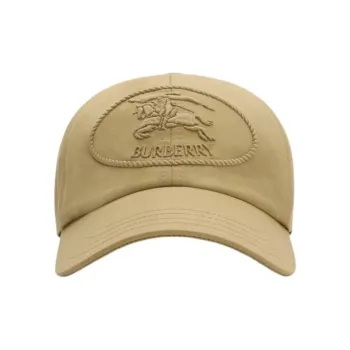 Burberry Knight Stamp Gabardine Baseball Cap