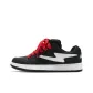 Pitch Black Red Shoelace