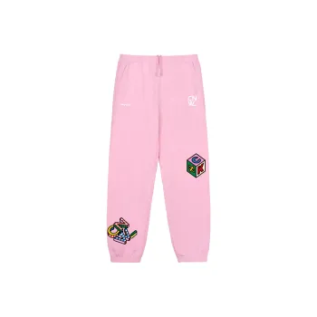 CANOTWAIT_ Casual Pants Unisex Pink