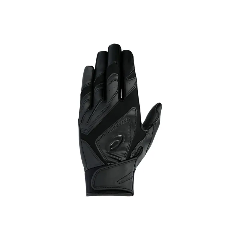 Asics Baseball Gloves Batter's Glove Leather Men's Black-0