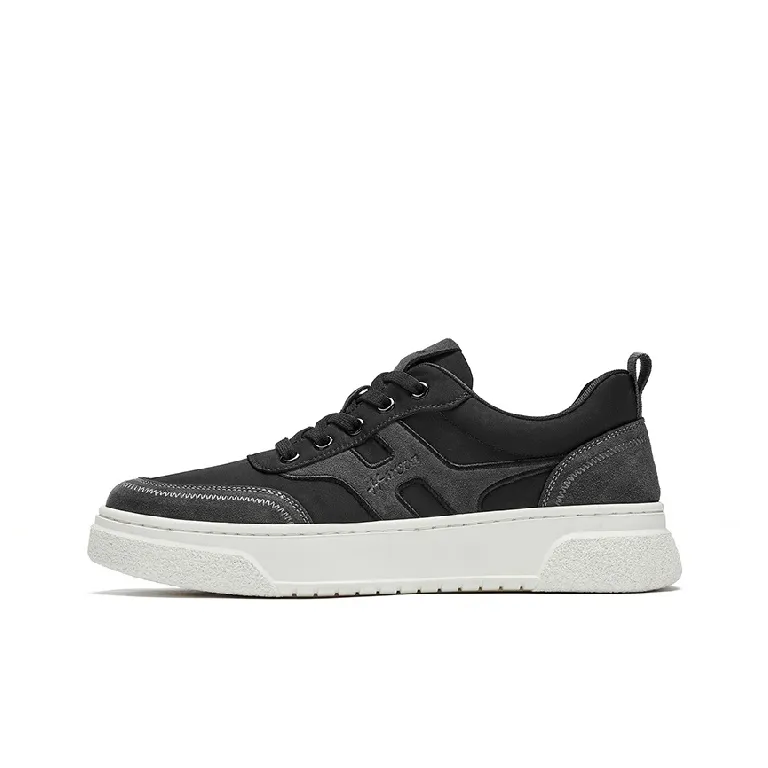 HARSON Anti Slip Wear Resistant Low Top Skateboard Shoes Men's-5