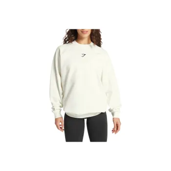 GYMSHARK Sweatshirt Women's Soft White
