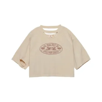 Levis T Shirts Women's Brown