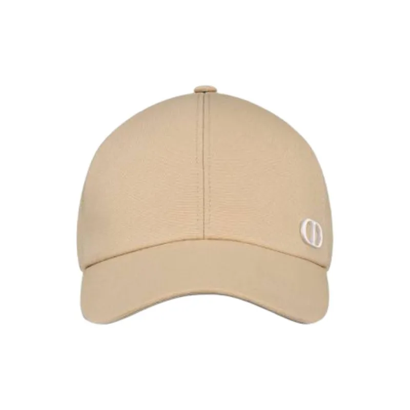 DIOR Cotton, Metal Baseball Caps Unisex Beige-1