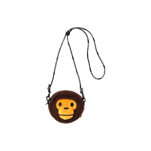 A BATHING APE Polyester Handbag Crossbody Bag Shoulder Bag Regular Women's Yellow/Brown