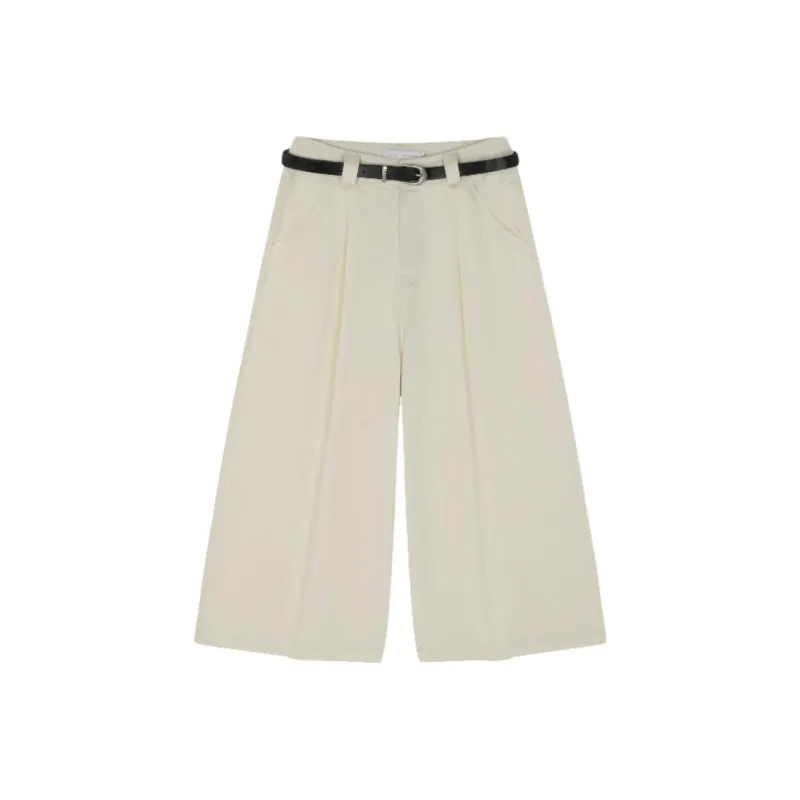 IHIMI Casual Shorts Women's Cheese White-2