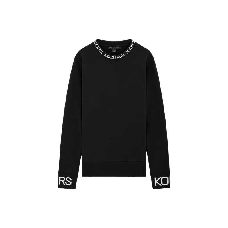 MICHAEL KORS Logo Trim Cotton Blend Sweatshirt-0