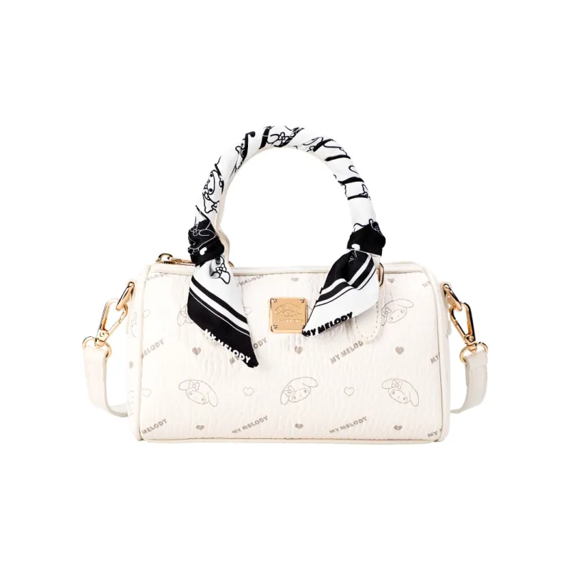 MESUCA Sanrio Melodi Synthetic Leather One Shoulder Portable Boston Bag Women's Pink-17