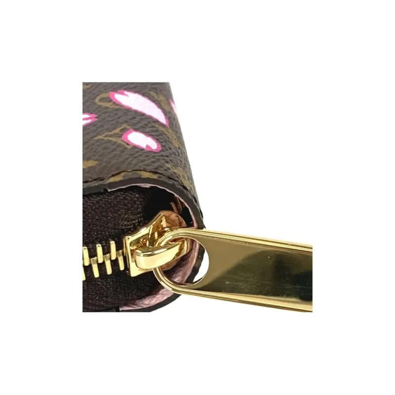 LOUIS VUITTON X Takashi Murakami Zippy Wallet Sakura Brown-3