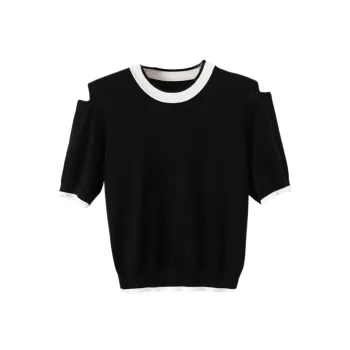 Late White Knitwear Women's Black