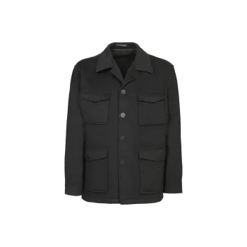 Tagliatore Fleece Shirt Jacket