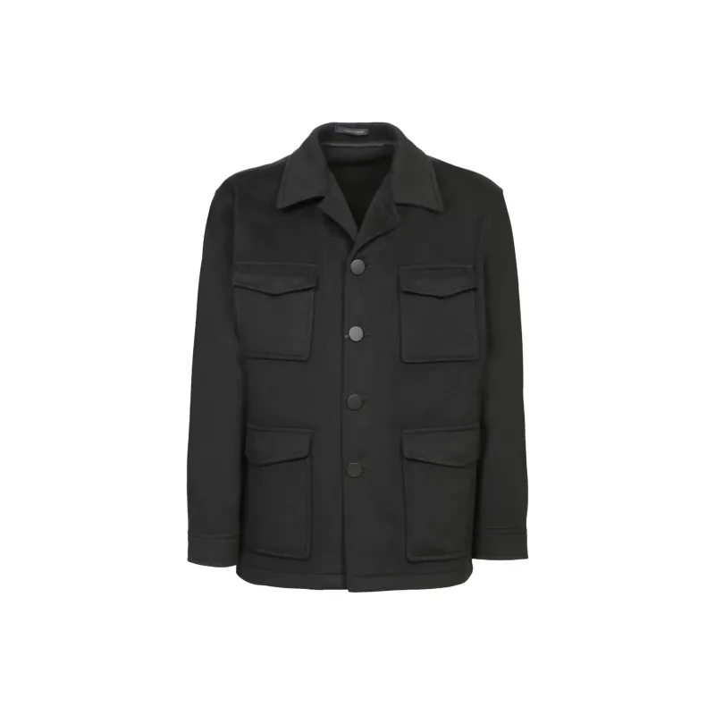 Tagliatore Fleece Shirt Jacket-0