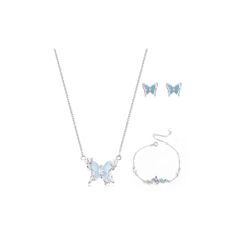 MOREL S999 Fine Silver Necklaces Women's Blue-7