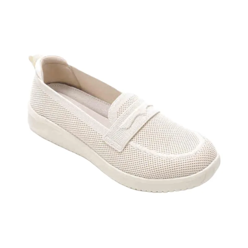 PANSY Panxi Japan Women's Shoes Casual Lightweight Comfortable Slip on Breathable Flyknit Loafers Women's-1
