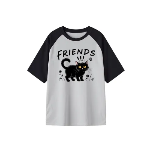 FAIRWHALE Drop Shoulder Sleeve T Shirt Women's