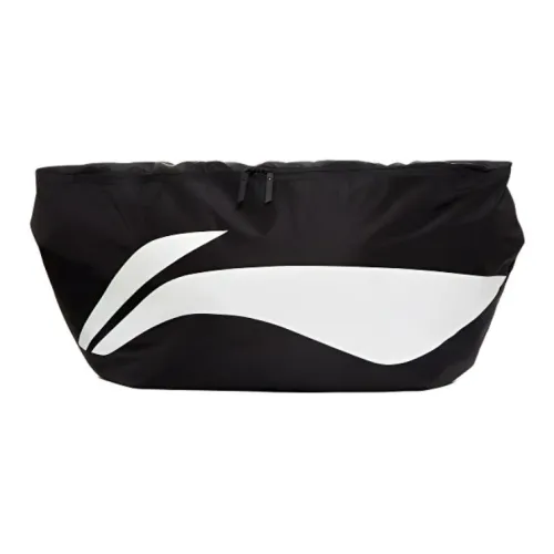 LiNing Logo To Report Unisex Black White
