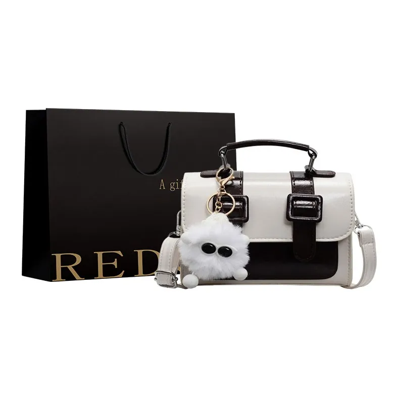 REDOO PU Handbag Regular Women's White/Black/Brown/Blue-0