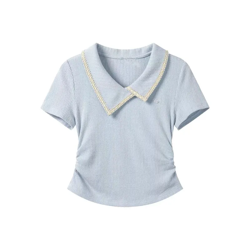 ABCMININ T Shirts Women's Blue-0