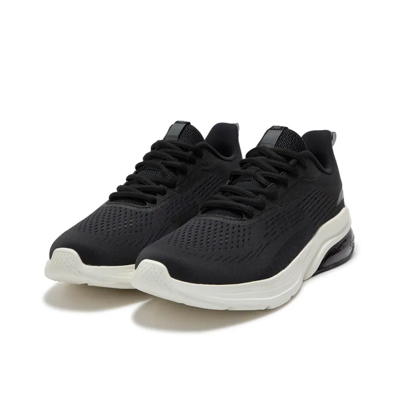361° Wear-resistant And Lightweight Low-Top Casual Running Shoes Men's Black White-3