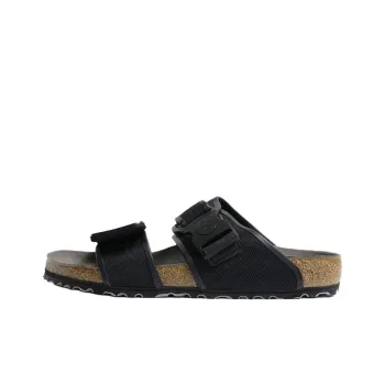 Birkenstock Rubber Sole Abrasion Resistant Slide Slippers Men's Black