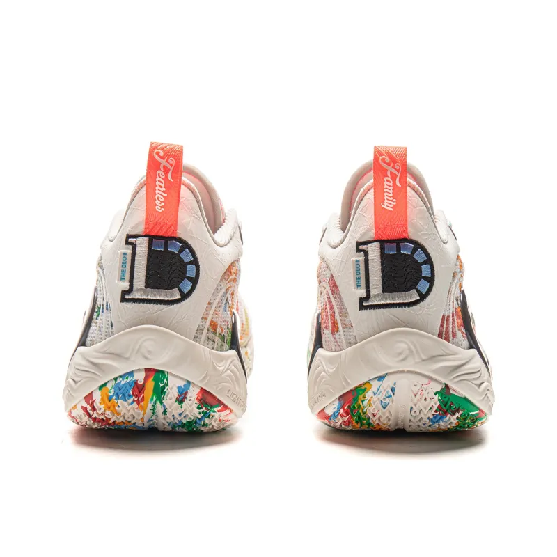 LiNing DLO1 Cushioning, Slip Resistant, Abrasion Resistant, Rebound Grip Low Top Basketball Shoes Men's Ivory-5