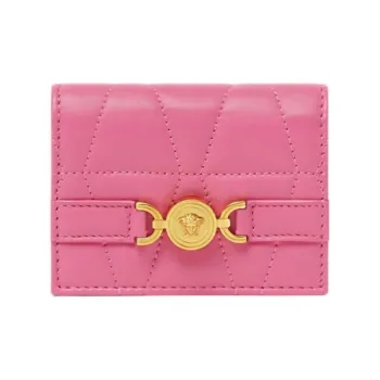 VERSACE Medusa '95 Lambskin Wallet Women's Pink