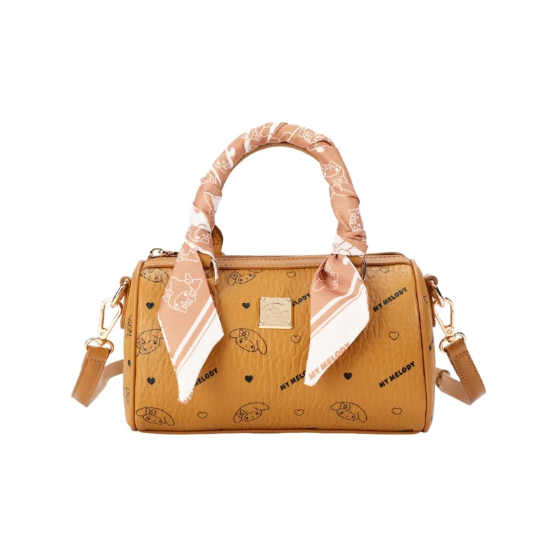 MESUCA Sanrio Melodi Synthetic Leather One Shoulder Portable Boston Bag Women's Pink-10