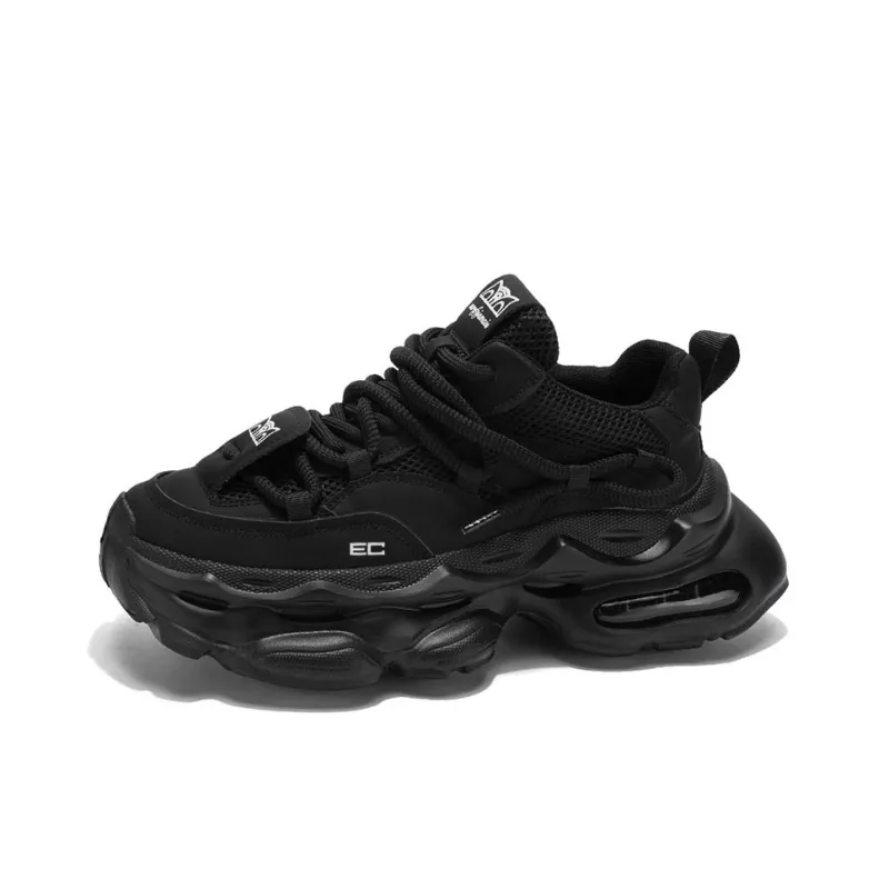 ENRICO COVERI Chunky Sneakers Men Low Top Black-1