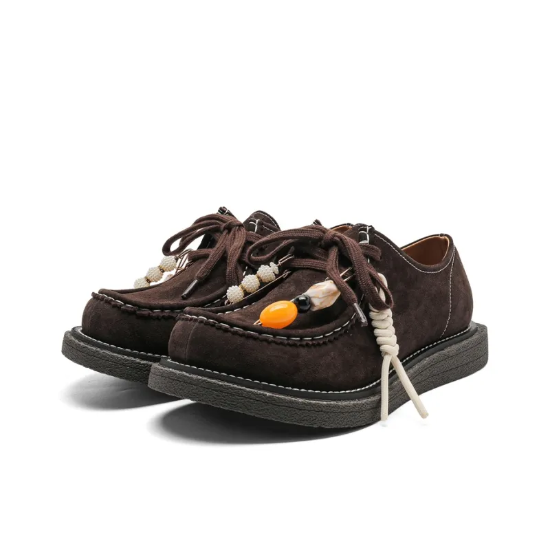 ESTEE GEEA Slip Resistant, Abrasion Resistant, Lightweight Coverage Low Top Casual Shoes Unisex Brown-1