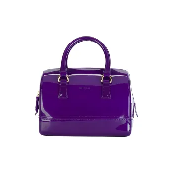 Furla Candy PVC Handbag Small Size Women's Purple