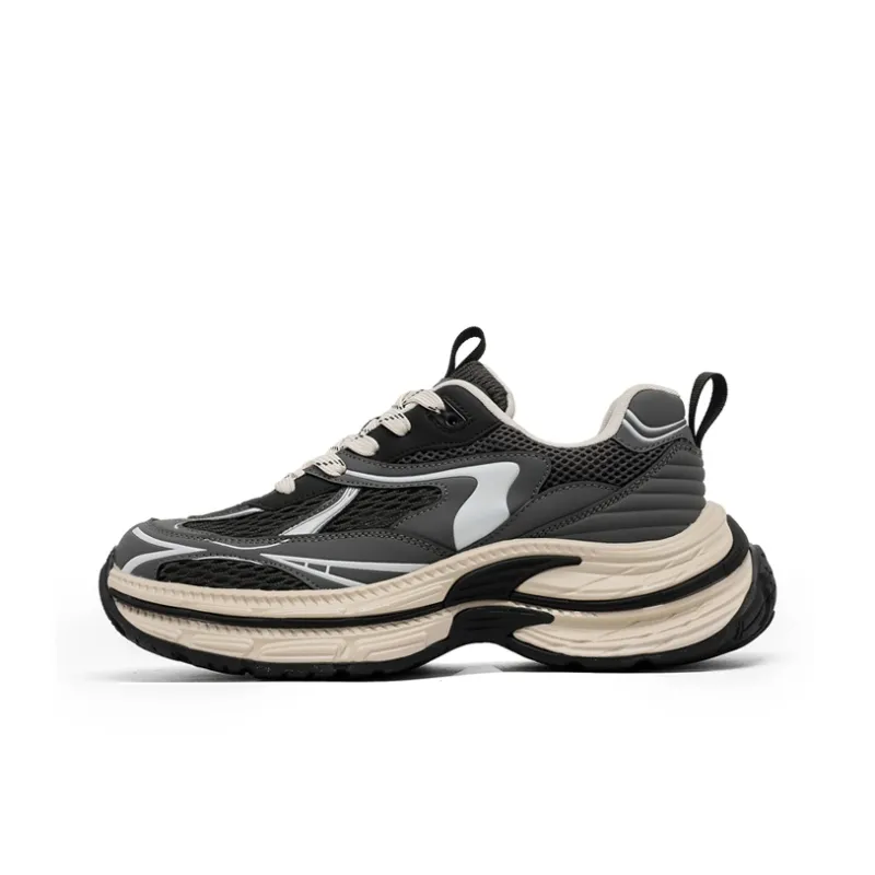 KYMOOU Anti Slip And Wear Resistant Height Increasing Low Top Chunky Sneakers Men's-7