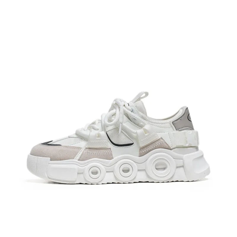 BINGO DUCK Breathable Height Increase Low Top Chunky Sneakers Men's-0