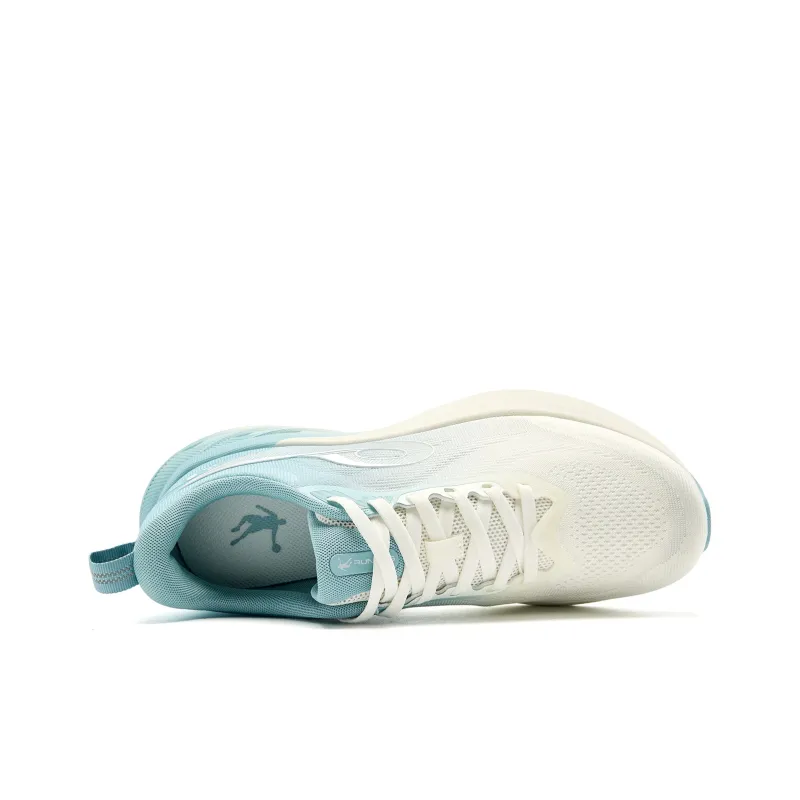 QIAODAN Cushioning, Slip Resistant, And Abrasion Resistant Low Top Casual Running Shoes Men's White Blue-3