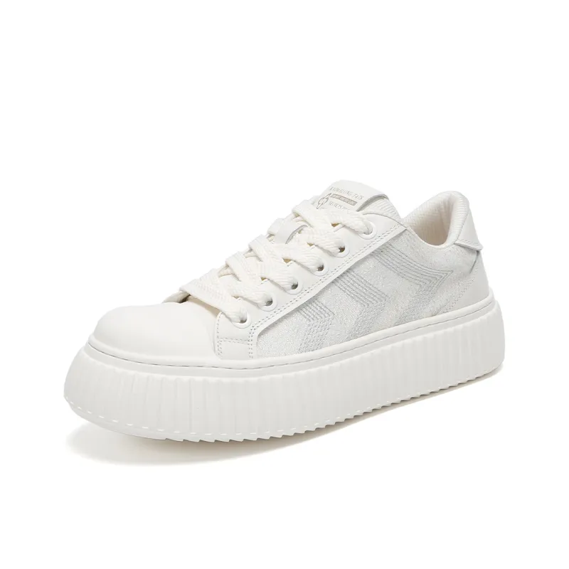 Kemaron Low Top Skateboard Shoes Unisex White-9
