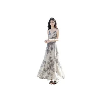 Cypress House Slip Dress Women's Apricot Ink Wash