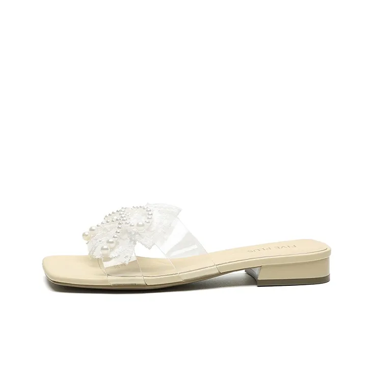 FIVE PLUS Rubber Sole Slide Slippers Women's-6