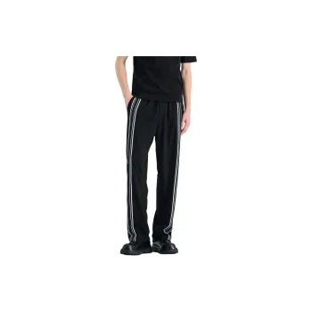 WILD LEADER Casual Pants Men Black Stripes[W5138K19SH]