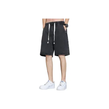 Tonlion Denim Shorts Unisex Black