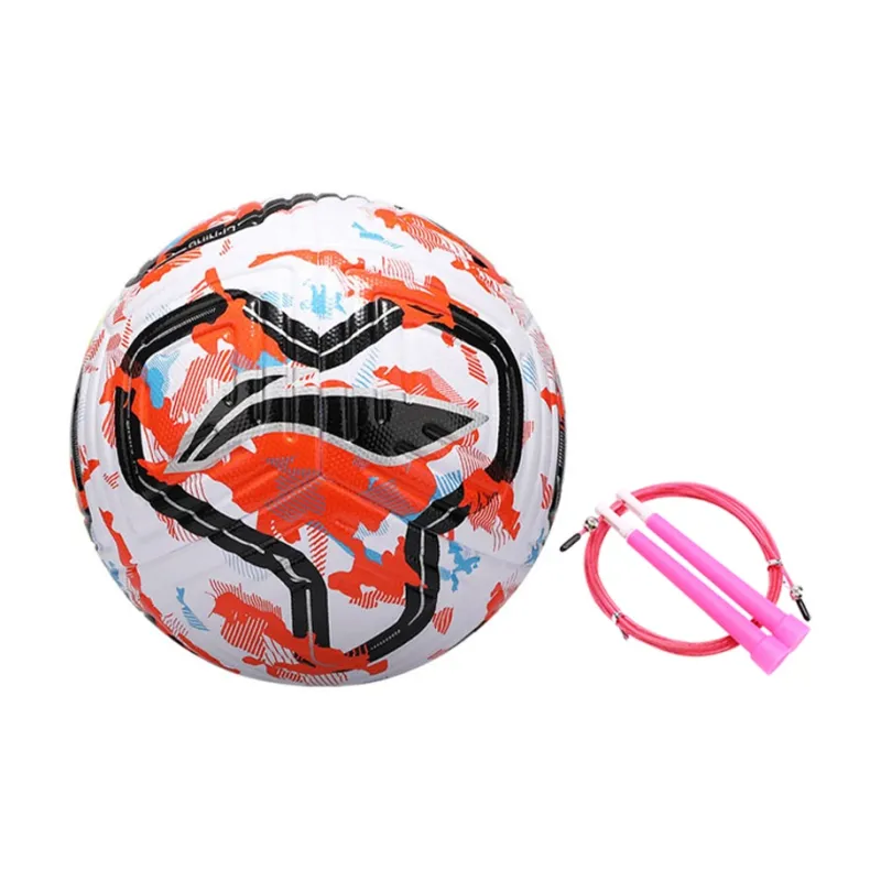 LiNing Size 5 Soccer TPU Seamless Thermal bonding Unisex White Orange Blue-23